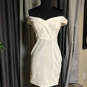 Cocktail dress. White